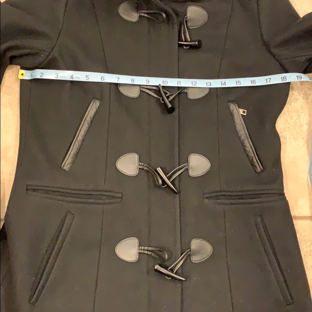 Tommy Hilfiger Wool Blend Coat Black XS - Picture 6 of 8